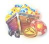Pokiespokies.com logo with casino elements
